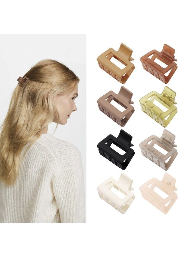 Ivyu Hair Claw Clips For Women Small Claw Clips For Thin Hair 1.57 Inch Mini Hair Clips No Slip Medium Hair Clips Square Claw Clips Hair Styling Accessories For Women Girls - Image 2