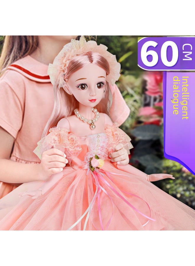 60cm Oversized Doll Dress Set Girl Princess Large Toy For Children Birthday June 1 Year Gift-Color:Upgraded Blink Princess Suyana-Height:Music: 60cm 13 Clothes + Gifts 2 + Exquisite Gift Box - Image 5