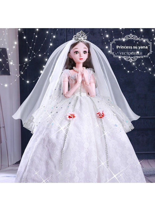 60cm Oversized Doll Dress Set Girl Princess Large Toy For Children Birthday June 1 Year Gift-Color:Upgraded Blink Princess Suyana-Height:Music: 60cm 13 Clothes + Gifts 2 + Exquisite Gift Box - Image 1