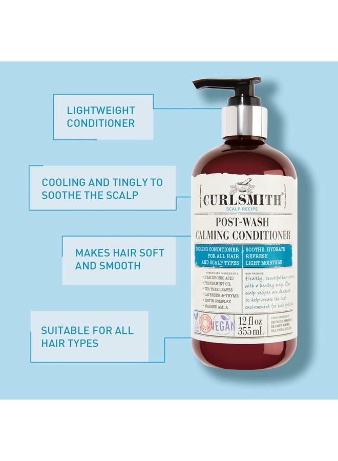 Curlsmith - Post-Wash Calming Conditioner - Vegan Cooling Rinse-Out Conditioner for any Hair Type, Scalp Soothing (355ml) - Image 3