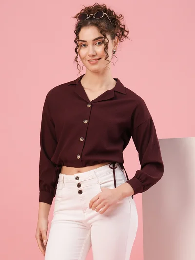 globus Globus Women Lapel Collar Shirt Style Top