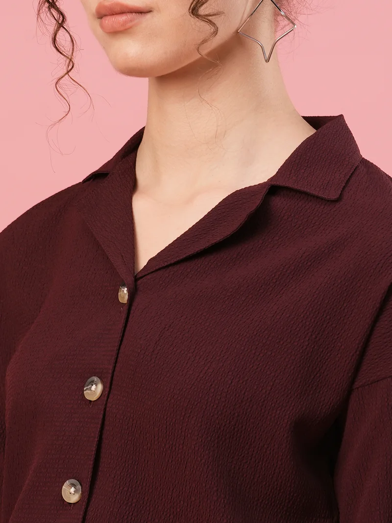 globus Globus Women Lapel Collar Shirt Style Top