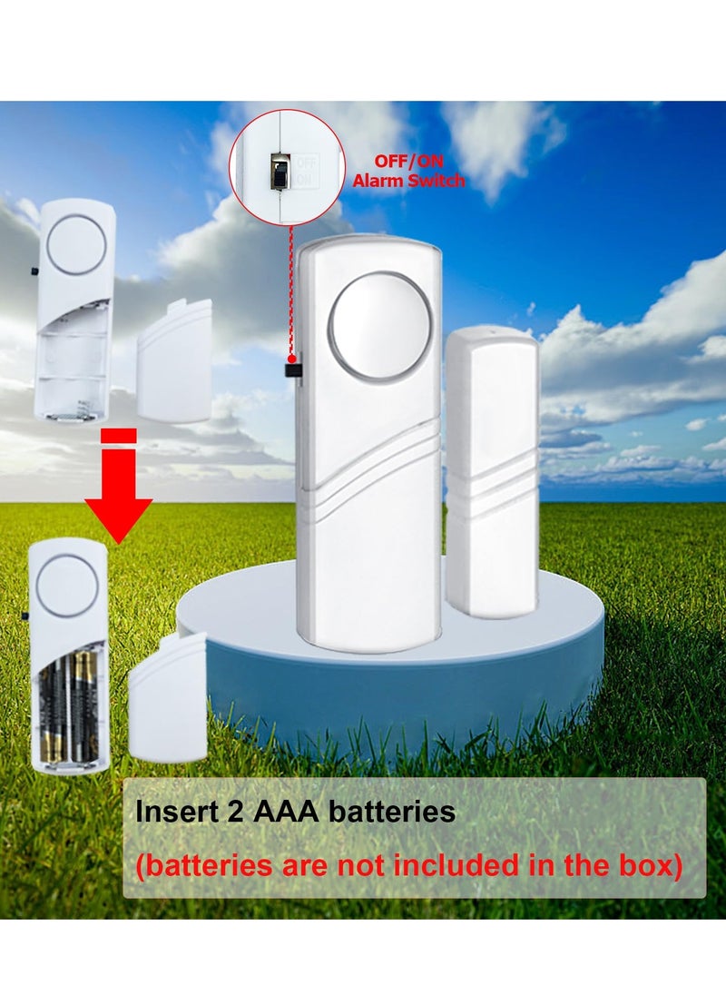 Daytoyz Security Door Window Alarm, Wireless Sensor Door Window Burglar Alarm, Door Alarms for Kids Safety, Easy Installation Doorbell Alarms for Office House Window Pool  - Image 4