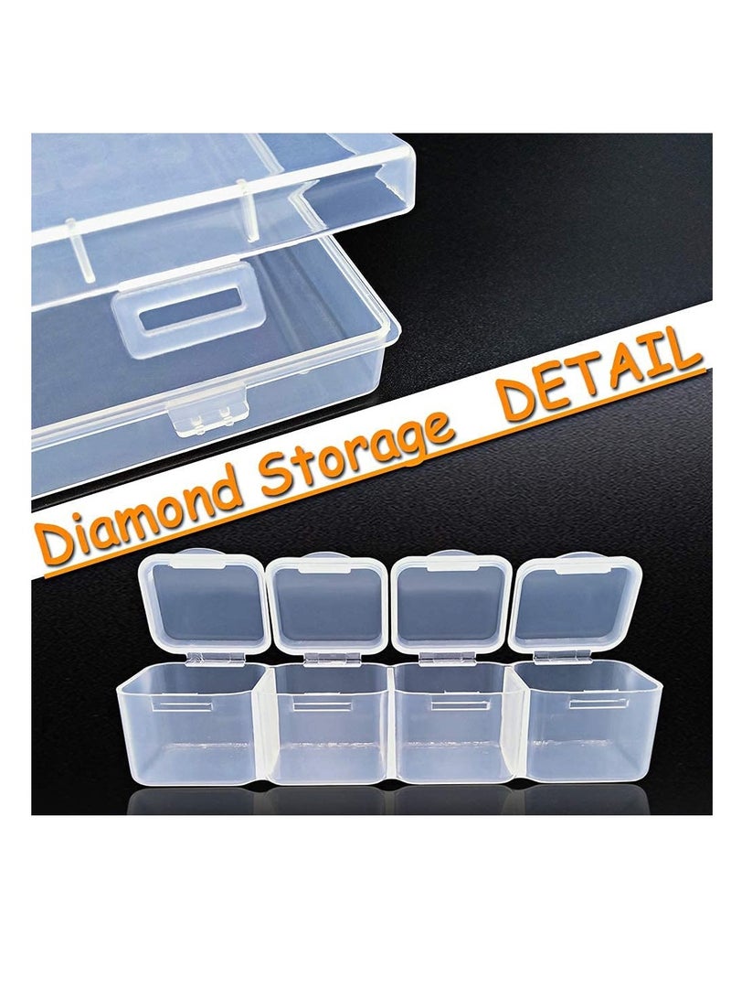 Excefore 56 Grid Diamond Painting Container Box Sewing,Organizer Nail Diamonds and Bead for Sewing, Nail Diamonds, Diamond Painting Accessories  - Image 2
