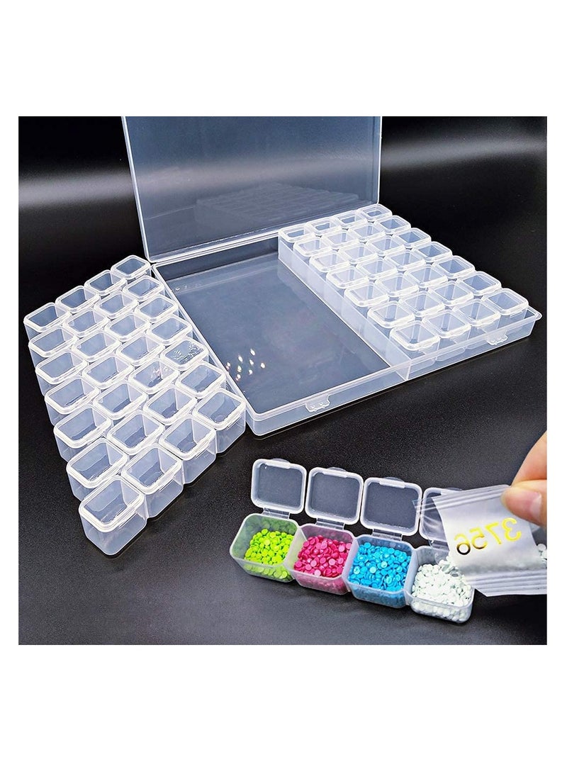 Excefore 56 Grid Diamond Painting Container Box Sewing,Organizer Nail Diamonds and Bead for Sewing, Nail Diamonds, Diamond Painting Accessories  - Image 1
