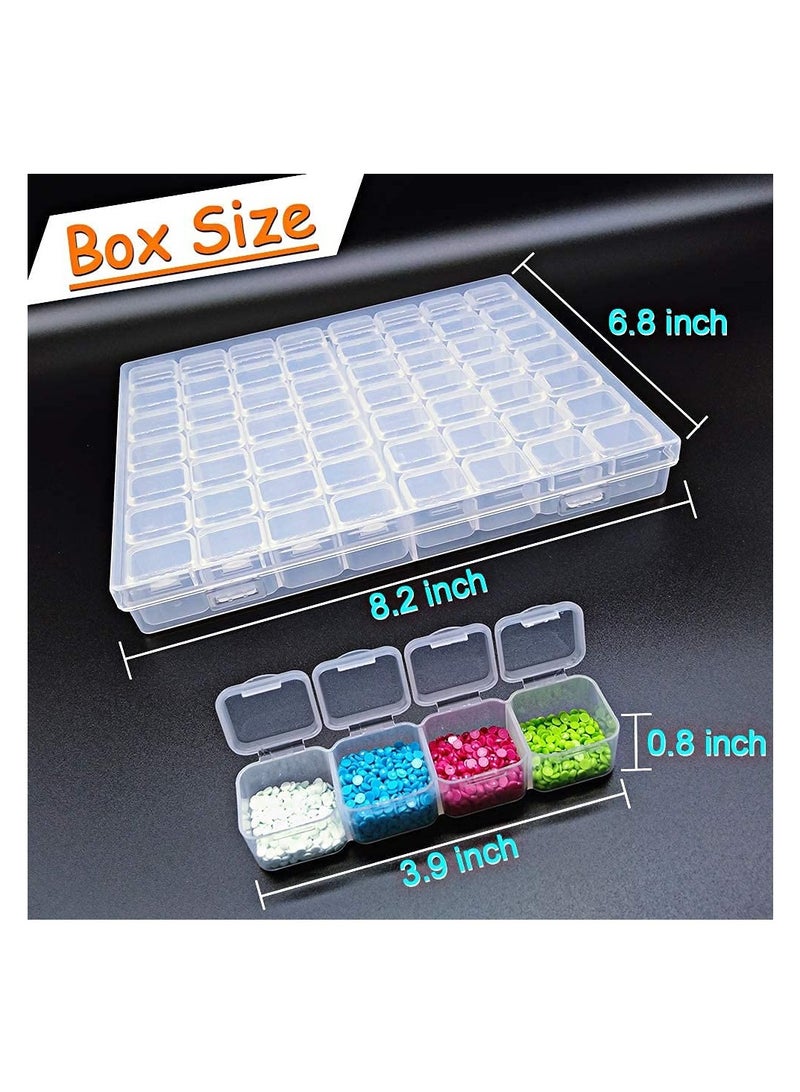 Excefore 56 Grid Diamond Painting Container Box Sewing,Organizer Nail Diamonds and Bead for Sewing, Nail Diamonds, Diamond Painting Accessories  - Image 4