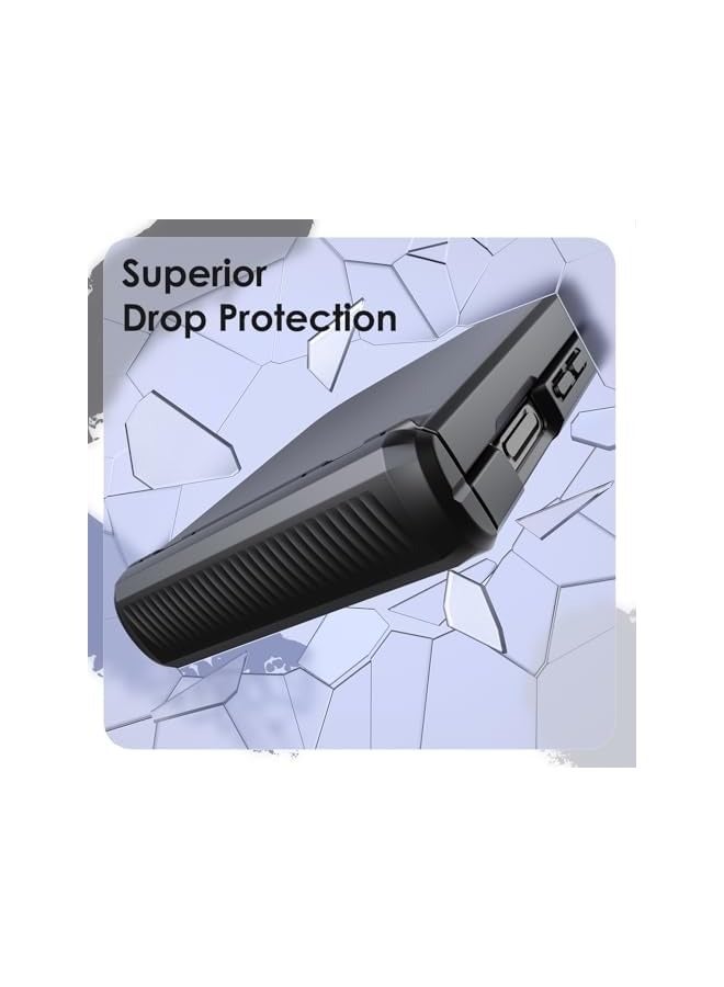 جي تيك حافظة JETech لهاتف Galaxy Z Flip 5 2023 مع حماية مفصلية، غطاء هاتف صلب واقٍ من البولي كربونات شديد التحمل، لمسة نهائية غير لامعة مضادة لبصمات الأصابع (أسود) - Image 4