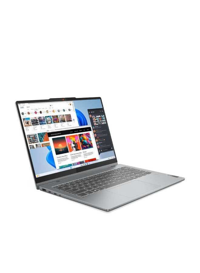 لينوفو آيديا باد 5 2 في 1 14IRH9 | رسومات إنتل® UHD | إنتل الجيل الثالث عشر i5-13420H | شاشة 14 بوصة WUXGA IPS 300 نيت لامعة 45% NTSC 60Hz تعمل باللمس | 16GB DDR5 RAM | 512GB PCIe SSD | ويندوز 11 | رمادي لونا - Image 3