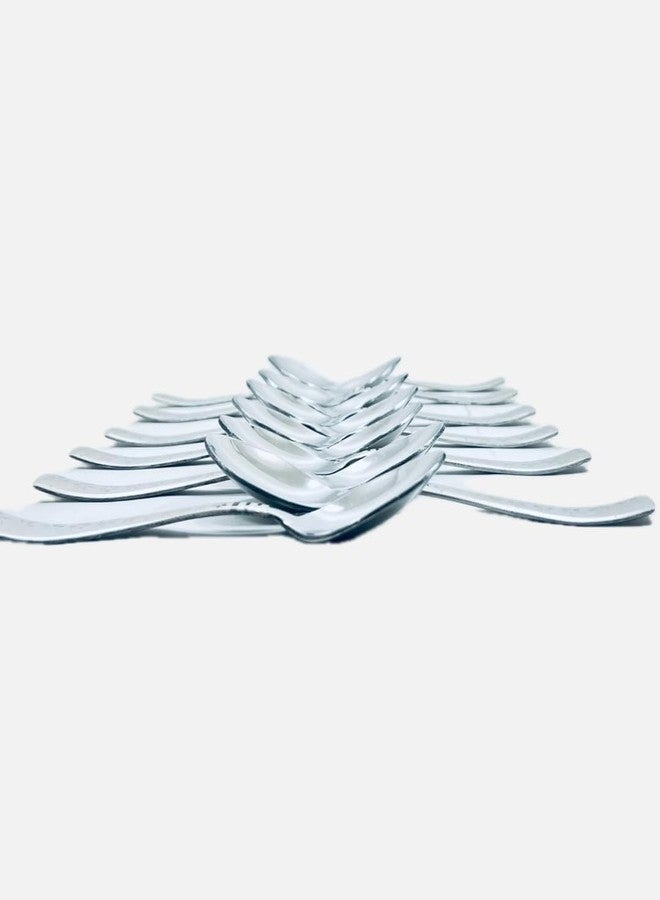 Artha Stainless Steel Spoons Set - 12 Pieces, Durable Laser Print for Everyday Use - Image 4