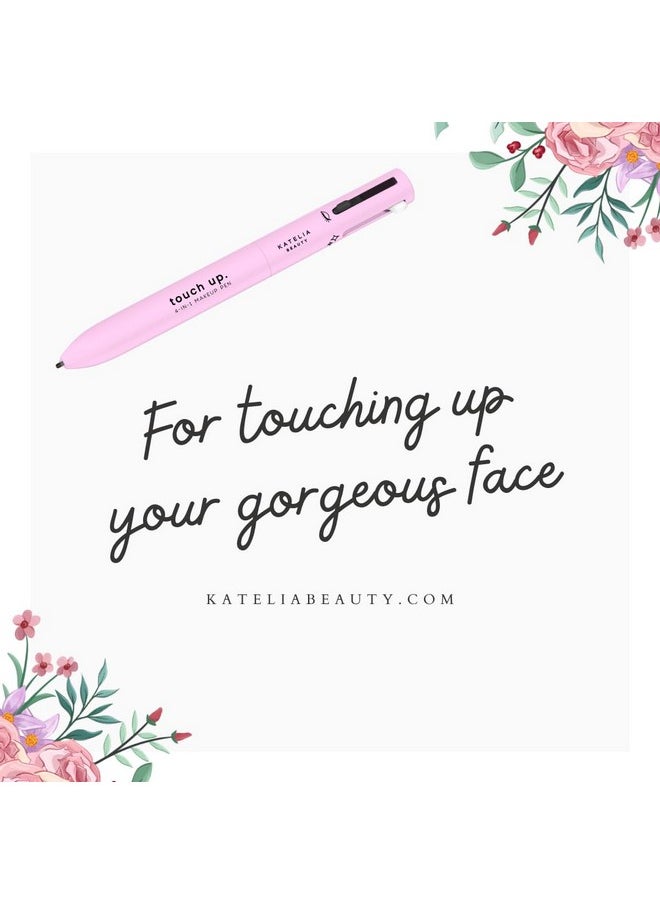 Katelia Beauty 4 In 1 Makeup Pen Refillable Makeup Pen For Easy Travel Portable Makeup Set With Colored Eyeliner Brow & Lip Liner & Highlighter Crueltyfree Beauty Parabenfree Makeup Pen  - Image 4