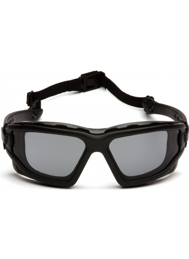 Pyramex Safety Pyramex I-Force Slim Safety Goggle, Black Frame/Gray Anti-Fog Lens  - Image 2