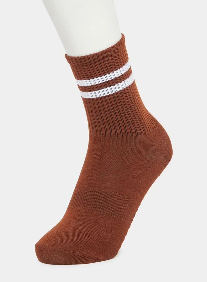 Styli Styli Set of 2 - Contrast Striped Socks