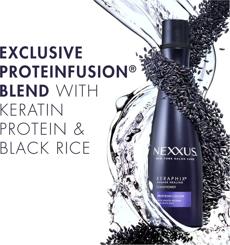 Keraphix Conditioner for Damaged Hair Keraphix with ProteinFusion SiliconeFree With Keratin Protein and Black Rice 135 oz