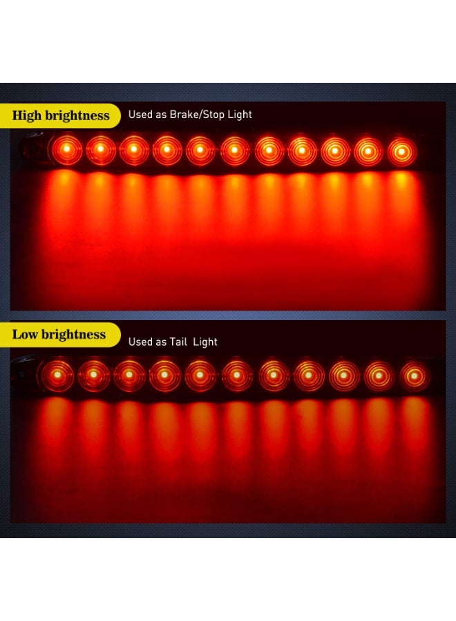 HOMESTAR 2 PCS 16Inch 11 LED Red Trailer Light Bar for Parking Stop Turn Signals Tail Brake DOT Compliant IP65 Waterproof Truck ID Marker - Image 5