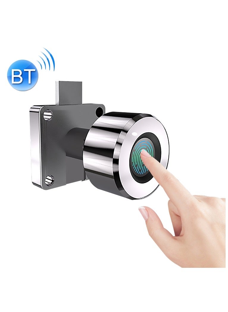T21FB Micro USB Charging Zinc Alloy Smart Fingerprint + Bluetooth Single Open Drawer Lock File Cabinet Lock - Image 1