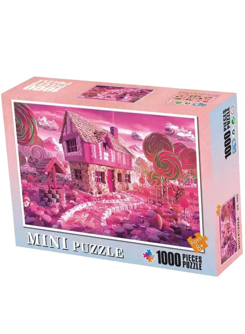 1000-Piece Jigsaw Puzzle Sweet Candy House Set - Image 1