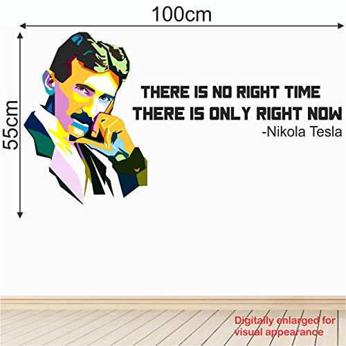 StickMe 'Nikola Tesla - Office - Motivational - Inspirational - Quotes - Creative - Colorful Wall Sticker' -SM780 (Multi Colour, Vinyl - 55cm X 100 cm) - Image 5