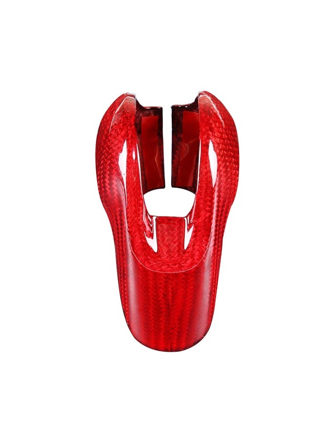 CHEYA Red Real Carbon Fiber Interior Gear Shift Head Cover Trim Car Accessories for Porsche Macan Panamera Cayman 718 911 Boxster - Image 2