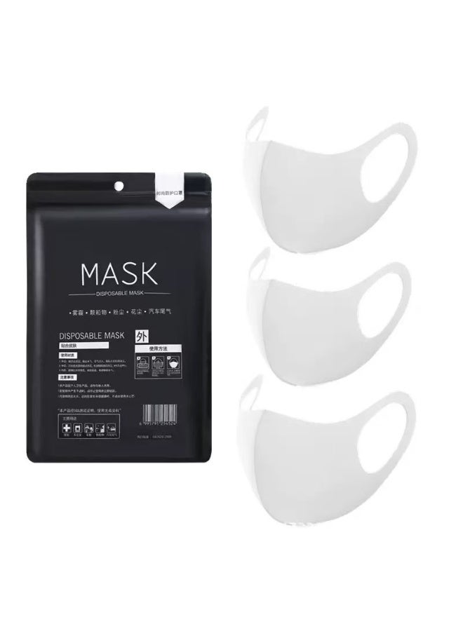 3-piece pack of 3D breathable masks, reusable sun protection masks, suitable for daily commuting, hiking and cycling sports face coverings. - Image 4