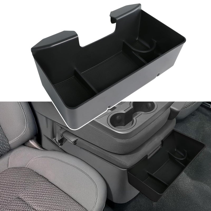 Ryansunoro Central Console Hanging Organizer Box for Chevy Silverado GMC Sierra 1500 2019-2025 and Chevrolet Silverado/Sierra 2500HD 3500HD 2020-2025 Split-Bench Seat Only - Image 1