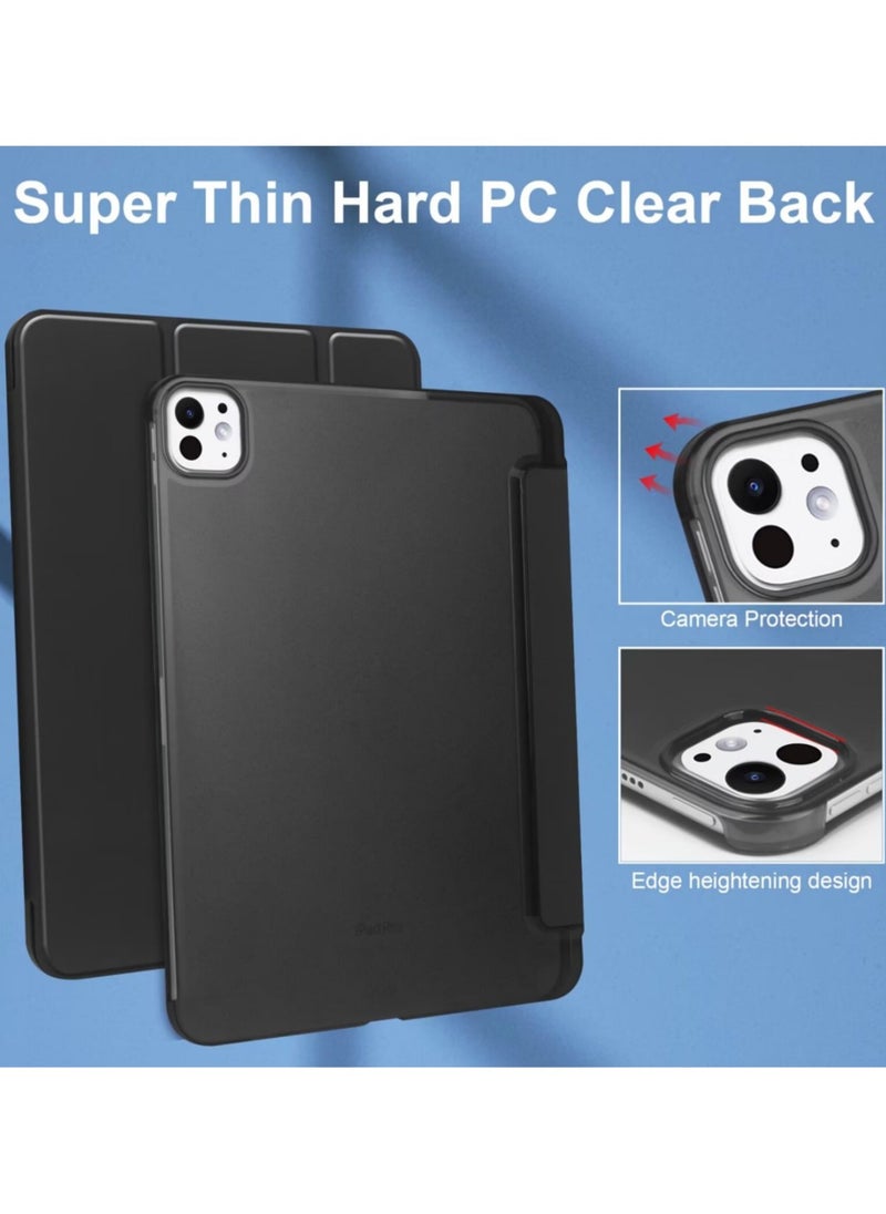 Best Choice Products - 2024 iPad Pro 11 Inch Case M4 (5th Generation) with Pencil Holder,Support Touch ID and Auto Wake/Sleep - Black - Image 1