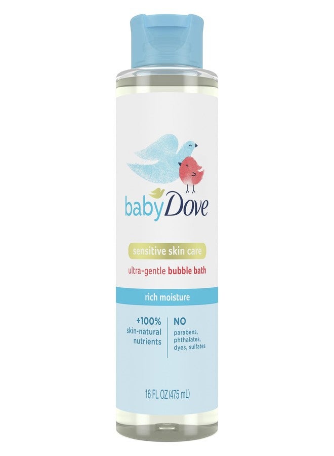 Baby Dove Bubble Bath Rich Moisture for nourished Skin and Bath time Fun Sensitive Skin Care with Skin-Natural nutrients 16 oz - Image 1