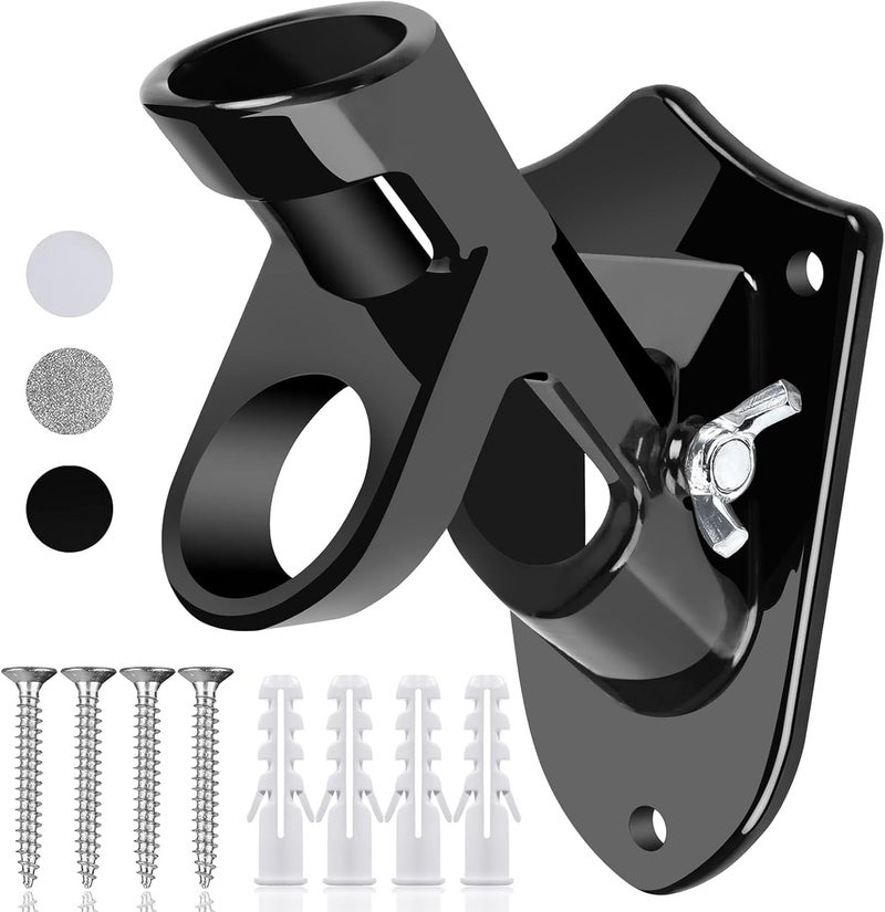 Hoople Flag Pole Holder, Flag Bracket, Two-Position Flag Holder Mounting Bracket for Outside House, Cast Aluminum Flag Pole Mount Rust Free Coated, All Weather Display 1" Inner Diameter - Image 1