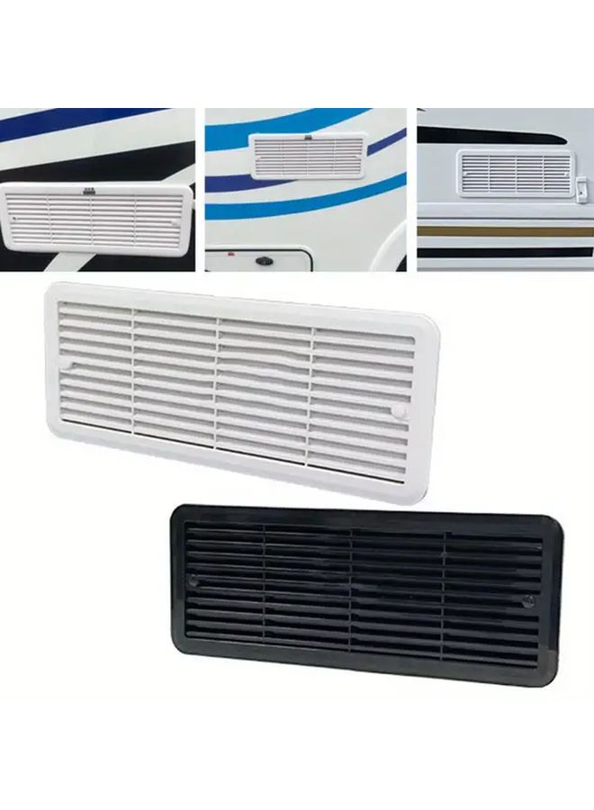 Black Grille For Thetford Fridge Vent Mounting Caravan Motorhome RV Campervan - Image 1