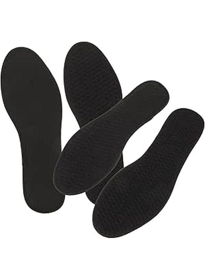 Bamboo Charcoal Odorproof Insoles For Men 2 Pairs Breathable Arch Support Thin Comfortable