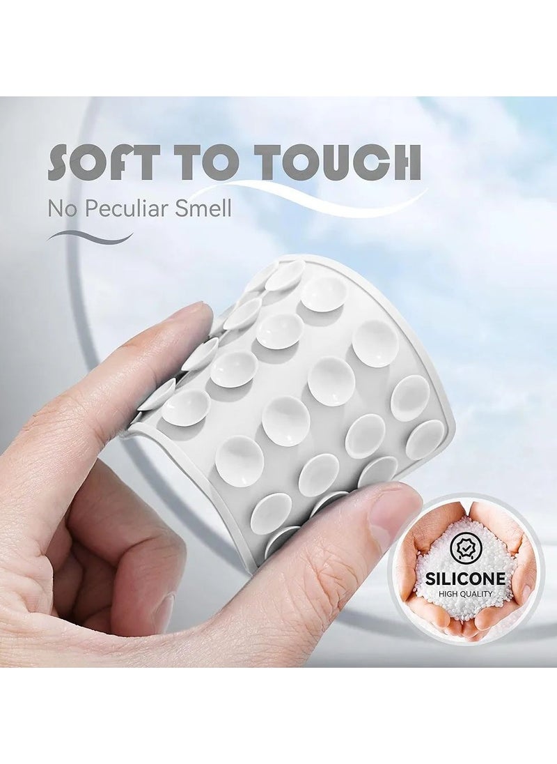 Generic Silicone Phone Sticky Grip, Adhesive Mount, for Smartphones,Hands Free Phone Suction, Hands-Free Mobile Mirror Holder for Selfies and Videos (White)  - Image 2