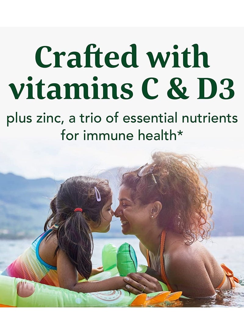 MegaFood - MegaFood Daily Immune Support - Immune Support Supplement With Vitamin C, Vitamin D, Zinc, Astragalus Root, and More - Vitamins for Women & Men - Non-GMO - Made Without 9 Food Allergens - 60 Tabs - Image 1