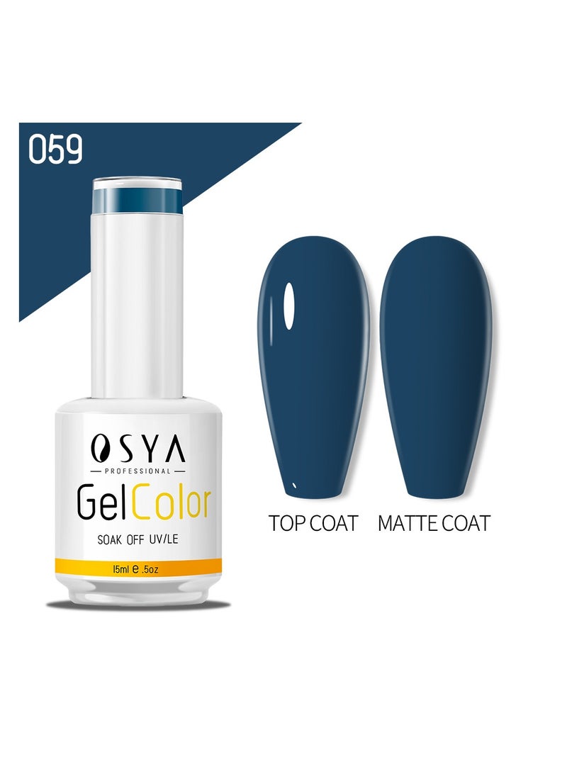 OSYA gel Nail Polish Collection Soak Off UV&LED CANNI OUTPUT Gel polish 15ml (059) - Image 1