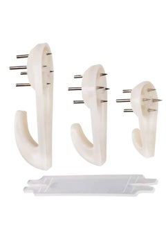 60Pack Picture Hangers for Hardwall Concrete Wall Hanging Photo Frames Drywall Hook Art Painting Display Hangers Clock Wedding Photos Hanging Hardware Kit for Home Office