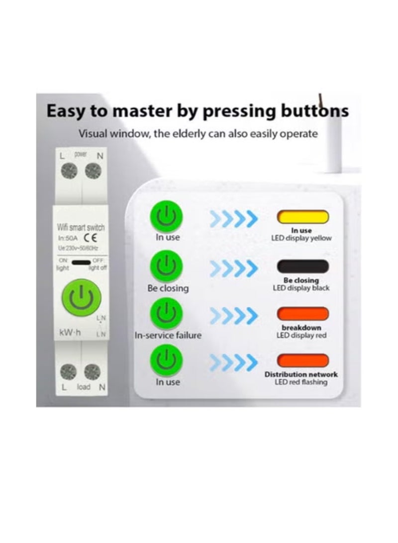 Smart Circuit Breaker Tuya APP WiFi Leakag Protection  Remote Control For Smart - Image 3