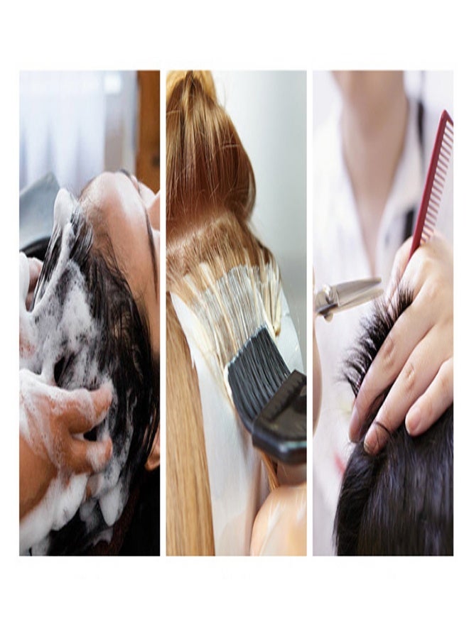 50 عباءة ملونة للشعر يمكن التخلص منها، ومرايل مقاومة للماء لتصفيف الشعر المصبوغ، وعباءات حلاقة يمكن التخلص منها للاستخدام المنزلي وفي صالونات التجميل. - Image 4