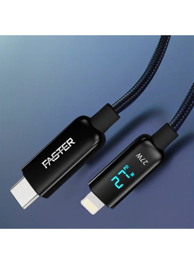 FASTER 27W USB-C TO LIGHTNINGDIGITAL DATA CABLE VL-50 - Image 1