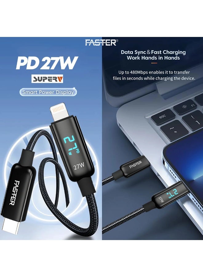 FASTER 27W USB-C TO LIGHTNINGDIGITAL DATA CABLE VL-50 - Image 2