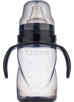 Mamajoo Non-Spill Educational Cup with Handle Black 270 ml Anti-Colic Spout  - Image 1