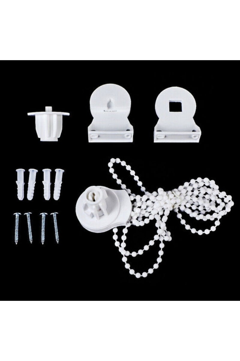 WHITE 25mm Roller Blind Fitting Kit W/ Bead Chain Replacement Repair RollerBlind Parts