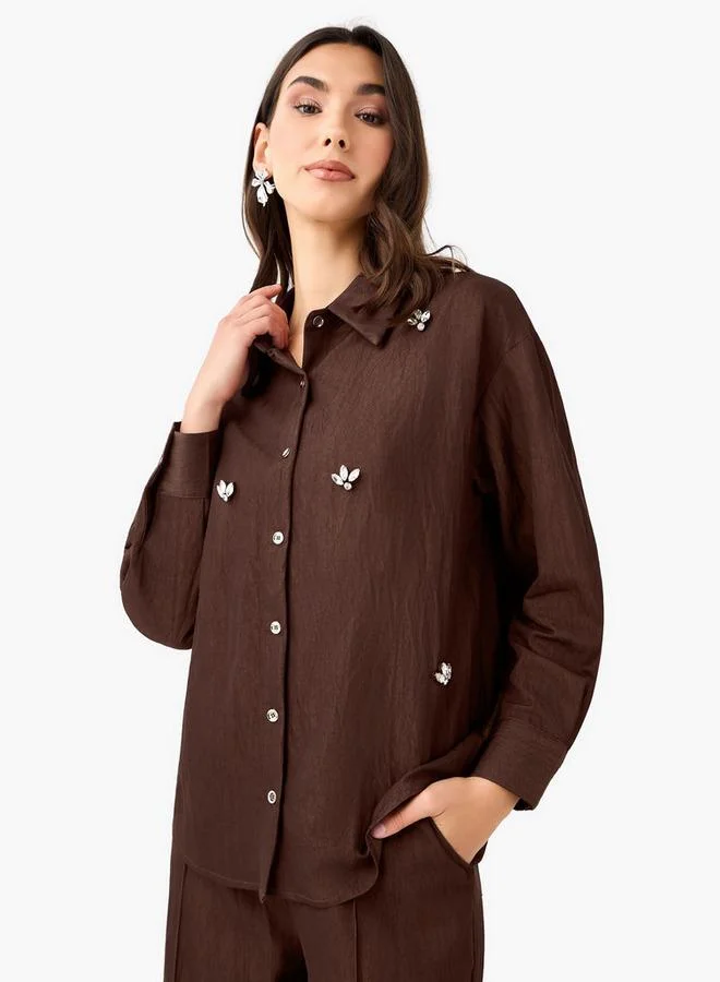 سبلاش فيڤ Embellished Shirt with Long Sleeves