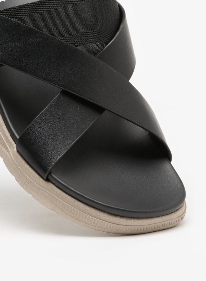 Le Confort Men Solid Criss Cross Strap Sandals  - Image 4