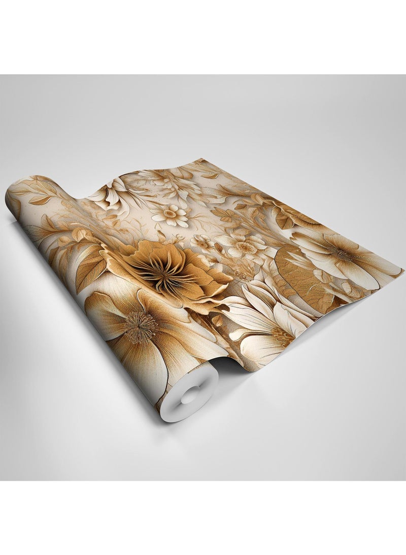 Loquat PVC Vintage Plant Waterproof Self-Adhesive Multi-Purpose Wall Sticker Kitchen And Living Room Self-Adhesive Wallpaper Waterproof And Moisture-Proof - Image 1