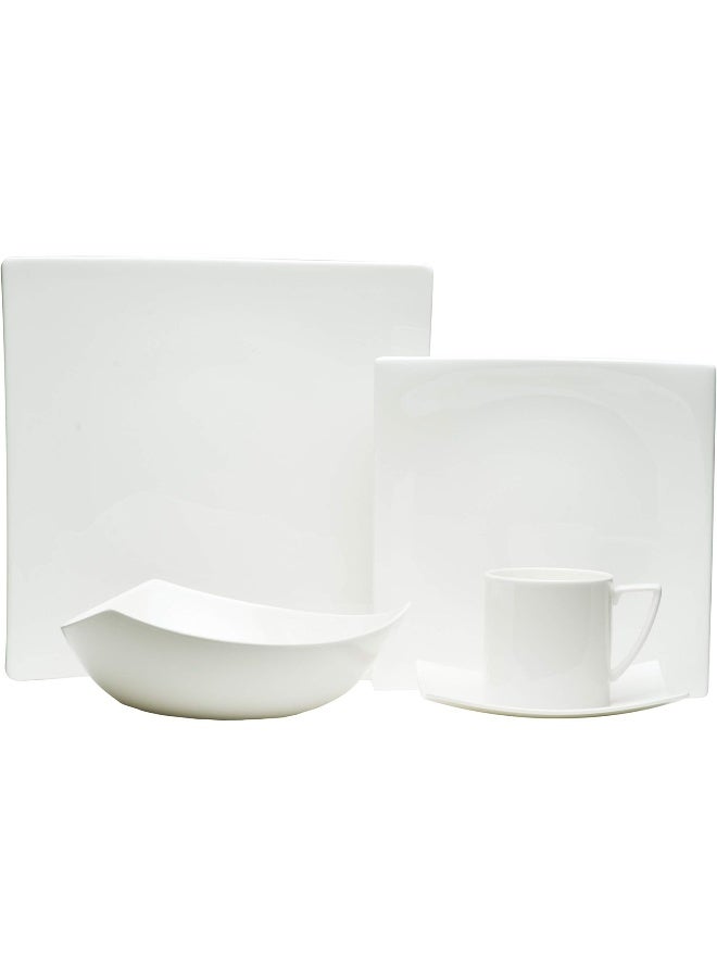 Red Vanilla Extreme White 20 Piece Dinner Set - Image 1