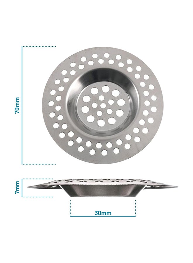 Home Pro مث catcher شعر عالمي للحمام مانع انسداد سدادة حوض استحمام غطاء تصريف حوض الاستحمام مصفاة حوض مطبخ من الفولاذ المقاوم للصدأ 2 قطعة - Image 3