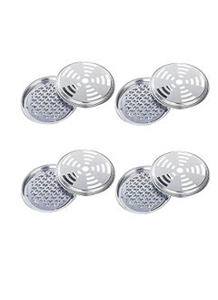 Excefore Mosquito Coil Holder with Cover Coil Incense Burner with Cover Metal Mosquito Sandalwood Tin for Home and Outdoor(4 PCS)  - Image 1