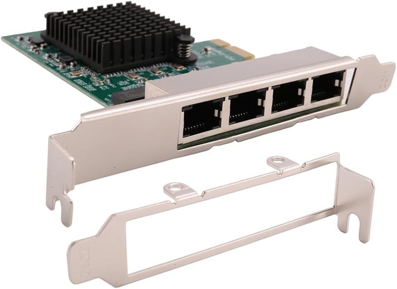 4 منفذ بطاقة شبكة جيجابت إيثرنت PCIe محول شبكة محلي RJ45 - Image 2