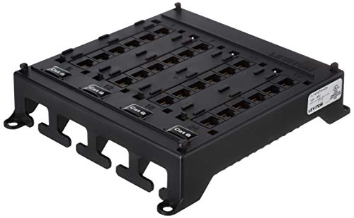 Leviton Twist and Mount Patch Panel, CAT 6 24 Port, 476TM-624, Black - Image 3