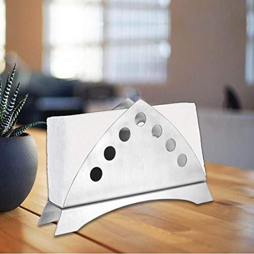 Shri & Sam High Grade Stainless Classic Napkin Tissue Holder, 18 cm, Silver - Image 2