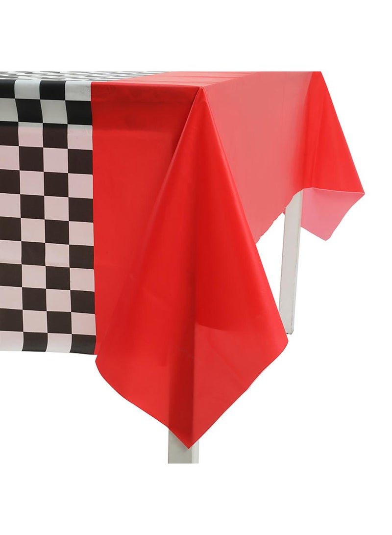Car Birthday Party Supplies - Racing Decorations, Racetrack Tablecloth, 54 x 108 Inch, Fresh Style, 3 Sheets
