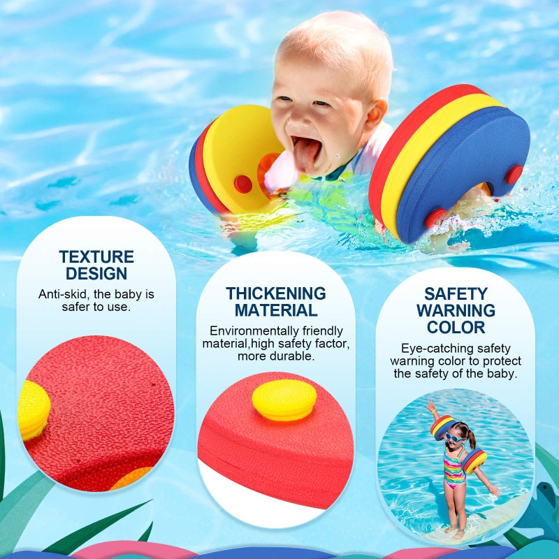 SKYSPER SKYSPER Arm Bands Swimming Float Discs Kids Foam Armband Pool Set for Swim Learning(6 pcs/Set)  - Image 2